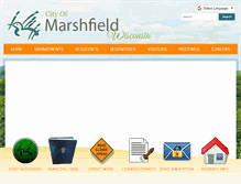 Tablet Screenshot of ci.marshfield.wi.us